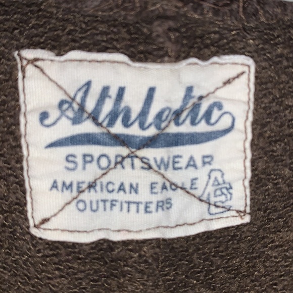 American Eagle Vintage 2Piece Set Brown w/ white trim Size L  joggers+jacket - Picture 6 of 9